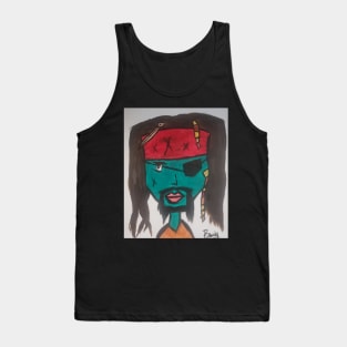 Blue Face Pirate Tank Top